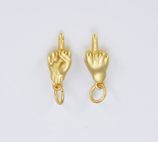 Middle Finger Charm