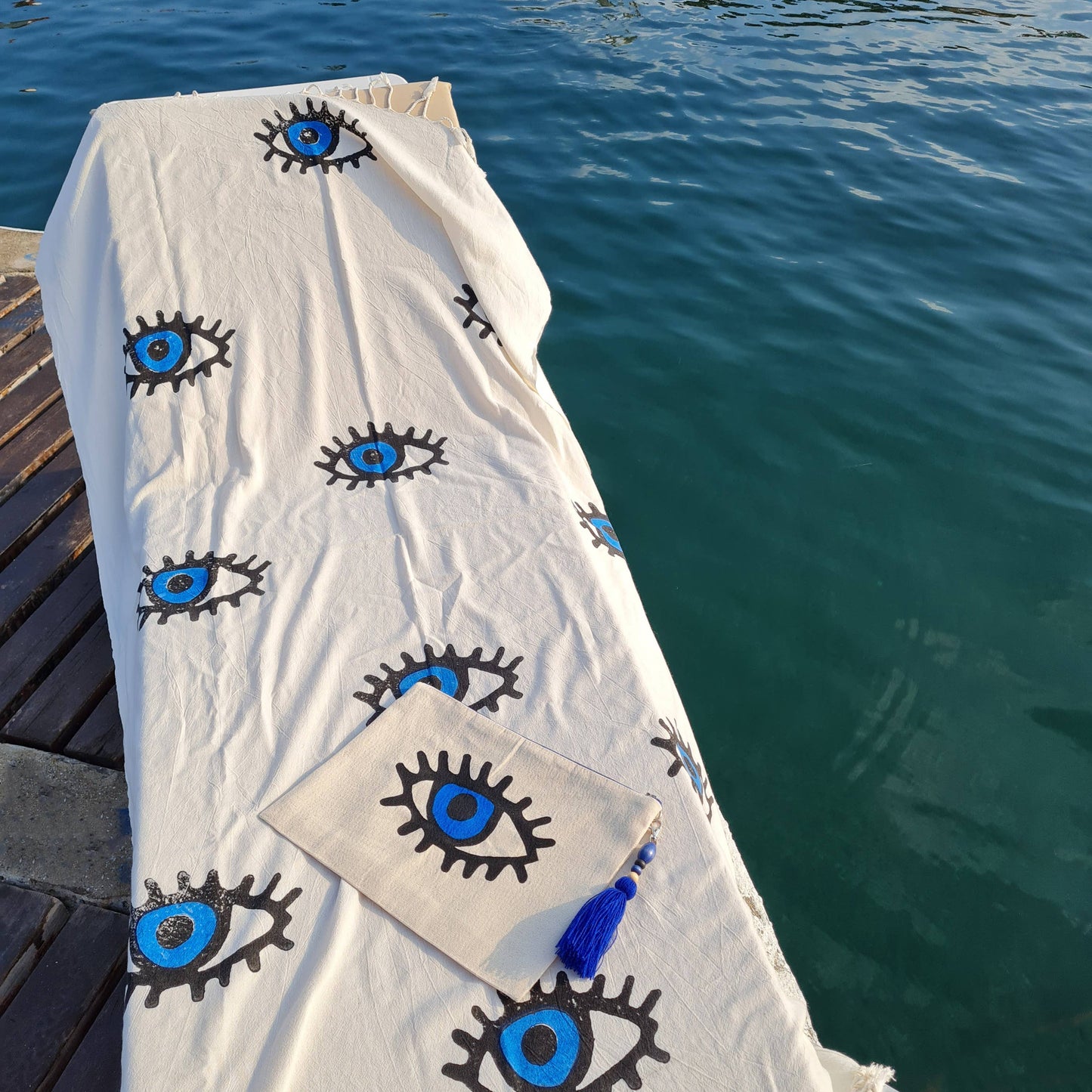 Evil Eye Beach Towel