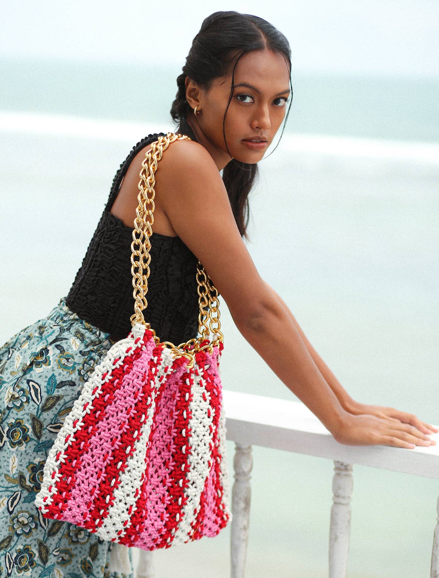 Colette Macrame Beach Bag