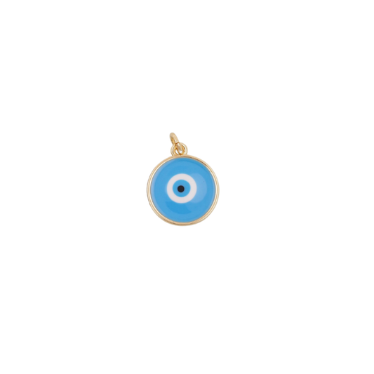 Blue Enamel Evil Eye Charm