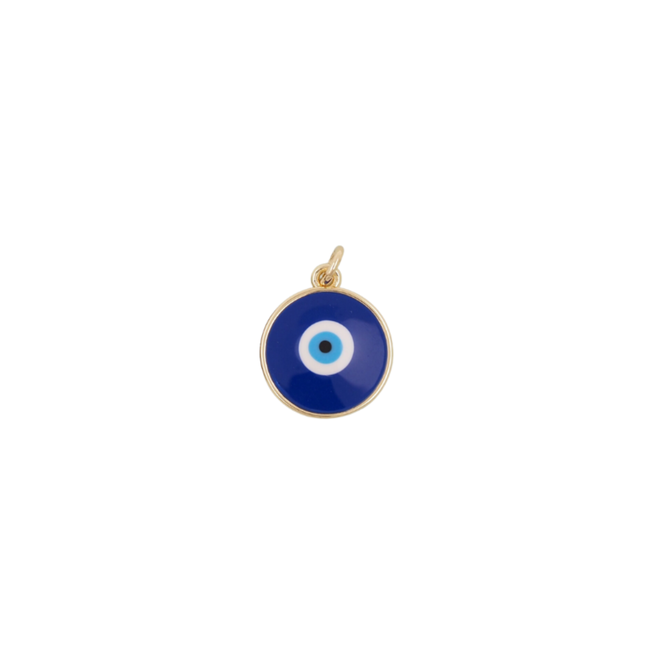 Navy Enamel Evil Eye Charm